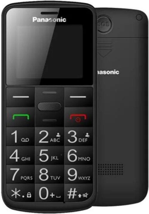 Panasonic KX-TU110EXB Easy Phone Cellulare Senior Dual SIM Display 1.77'' Tasto SOS Torcia LED colore Nero