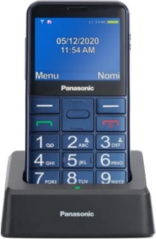Panasonic KX-TU155 Telefono Cellulare Facilitato Doppia SIM 2.4'' Tasto SOS Bluetooth 2G colore Blu