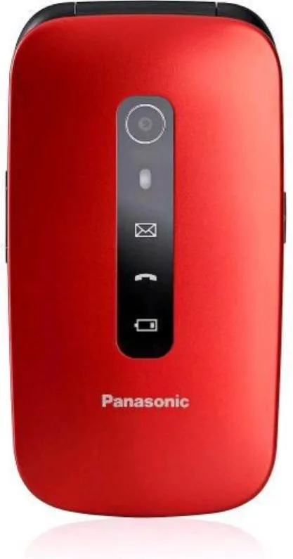 Panasonic KX-TU550EXR Telefono Cellulare Senior 4G Clamshell Display 2.8'' Bluetooth 5.0 USB-C colore Rosso