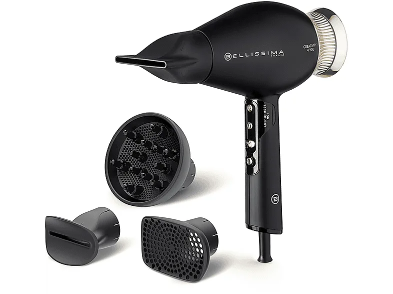 PHON BELLISSIMA CREATIVITY 4 YOU, Potenza 1800 W, Livelli di temperatura 3, Tecnologia a ioni, Attacco diffusore