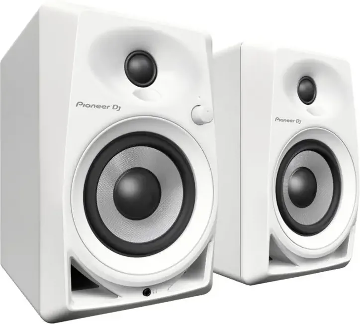 Pioneer Dj DM-40D-W Coppia casse monitor audio attivi desktop da 4", Bianco