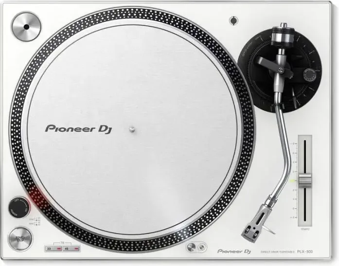 Pioneer PLX-500-W Giradischi DJ a Trazione Diretta 33 45 78 rpm Uscita USB colore Bianco