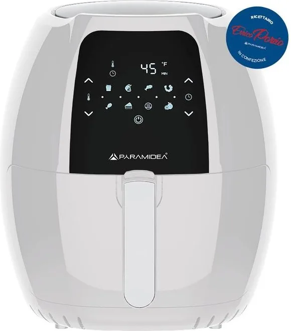 PYRAMIDEA AF812W Friggitrice ad Aria 8 Litri 1800 W (Bianco)