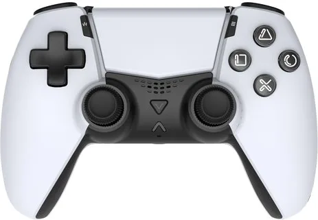 Qubick COP50020 Vector Controller Wireless Gamepad per PlayStation 5 Bluetooth Hall Effect Pulsanti Programmabili colore Bianco