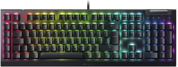 Razer RZ03-04702400-R3H1 BlackWidow V4 X Tastiera Meccanica da Gaming Switch Gialli Lineari Silenziosi 6 Tasti Macro Programmabili Retroilluminazione RGB Chroma QWERTY IT colore Nero