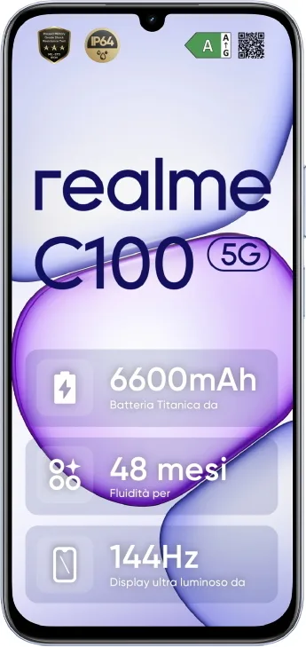 Realme C100 Smartphone 4 GB / 128 GB 6,8" 50 MP 6600 mAh (Blu)