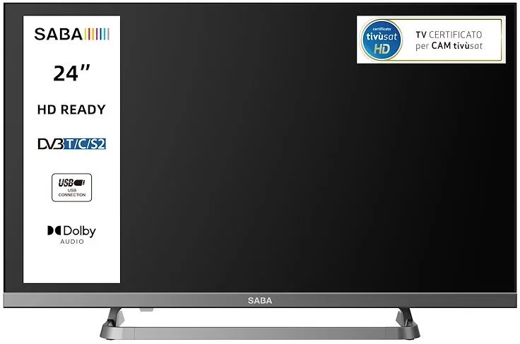 Saba SA24M10 HD READY Smart TV 24" (Grigio)