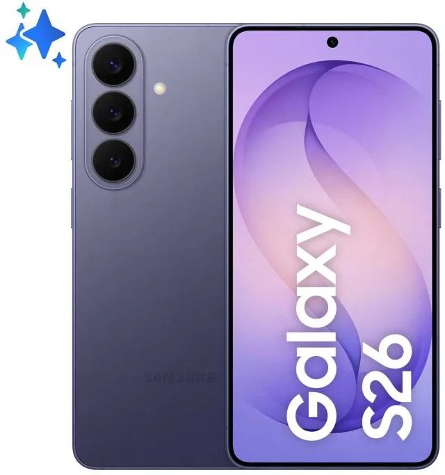 Samsung Galaxy S26 Smartphone AI, 512GB, Processore avanzato, Assistente Foto, Creative Studio, Camera 50 MP, 4300 mAh, Cobalt Violet
