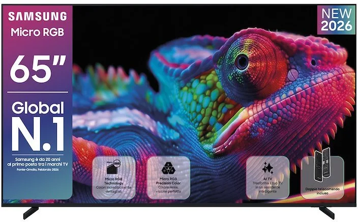 Samsung MRE65R85HAUXZT 4K Ultra HD Smart TV 65" (Nero)
