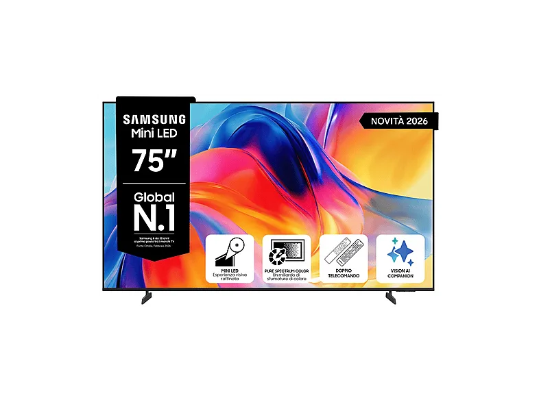 Samsung UE75M70HAUXZT 4K Ultra HD Smart TV 75" (Grigio)