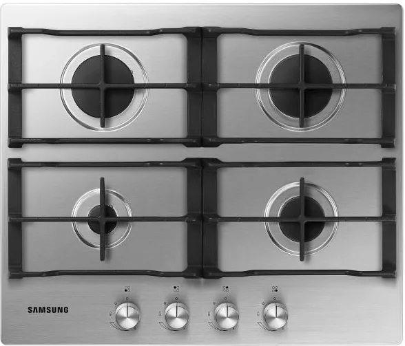 Samsung NA64H3010AS Piano Cottura a Gas 4 Fuochi 60 cm (Acciaio Inox)