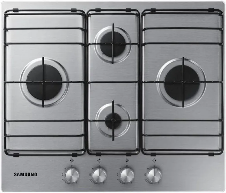 Samsung NA64H3110BS Piano Cottura a Gas 4 Fuochi 60 cm (Acciaio Inox)