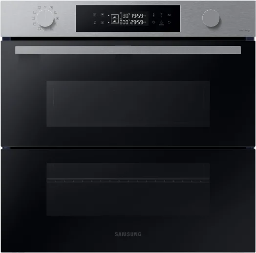 Samsung NV7B45403BS Dual Cook Flex Serie 4 Forno da incasso Elettrico 76 L Classe A+ Dual Cook Vapore Air Sous Vide Wi-Fi 40 programmi (60x60x57 cm) colore Inox
