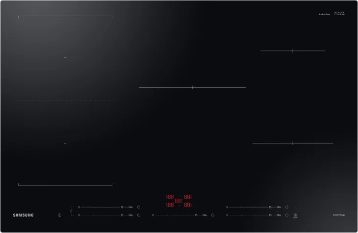 Samsung NZ85C5047FK Piano Cottura a Induzione 5 Fuochi 80 cm (Nero)