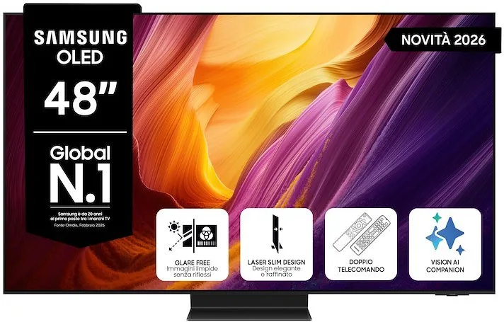 Samsung QE48S95HAEXZT 4K Ultra HD Smart TV 48" (Nero)