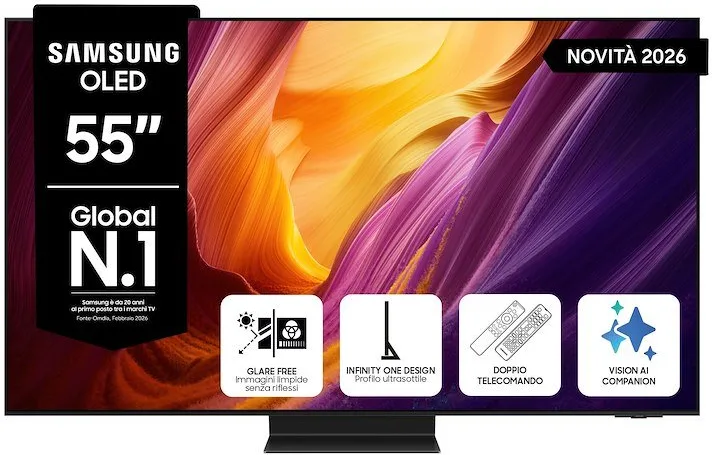 Samsung QE55S95HFTXZT 4K Ultra HD Smart TV 55" (Nero)