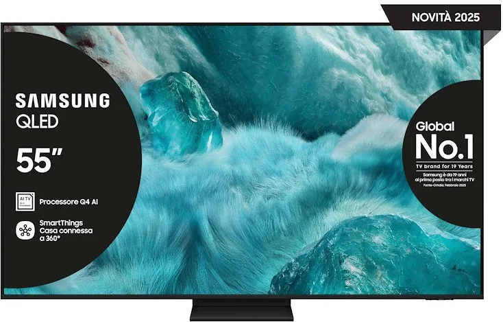 Samsung QE55Q7F5AUXZT 4K Ultra HD Smart TV 55" Wi-Fi (Nero)