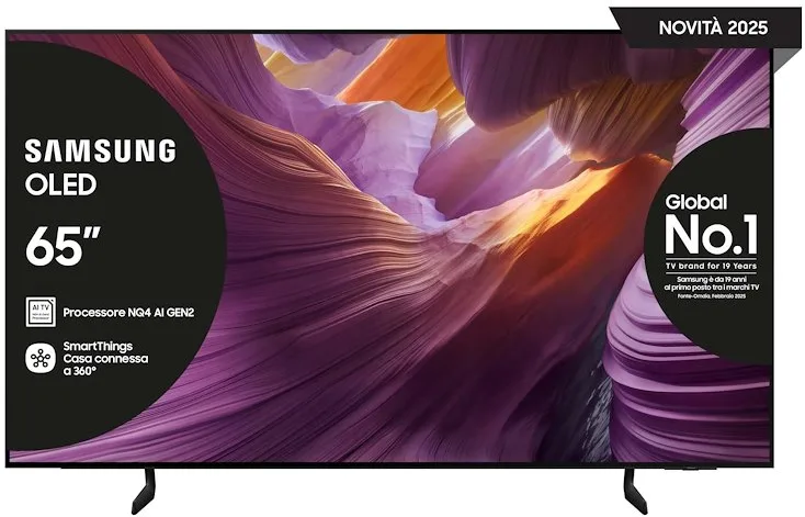 Samsung QE65S85FAEXZT 4K Ultra HD Smart TV 65" (Nero)