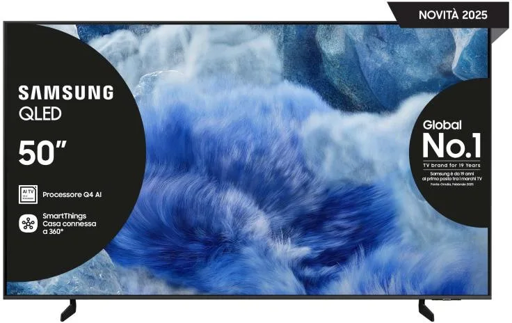 Samsung TVC QLED 50 UHD SMART TV WIFI 5 DVB-T2CS2 DOPPIO TELECOMANDO8806097120445
