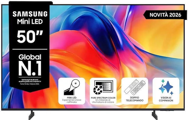 Samsung UE50M70HAUXZT 4K Ultra HD Smart TV 50" (Nero)