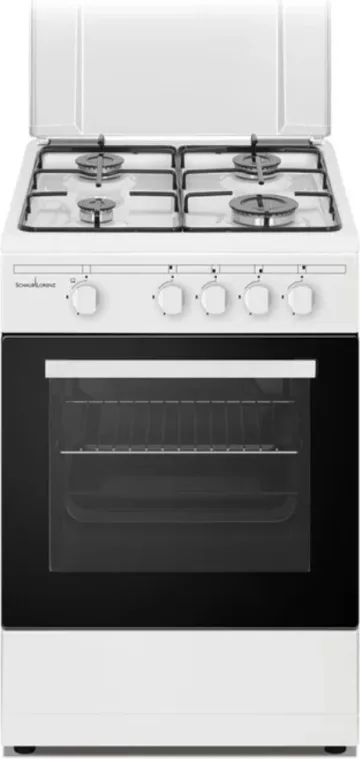 Schaub Lorenz SS450GW Cucina a Gas 50x50 Cm 4 Fuochi a Gas Forno a Gas Bianca