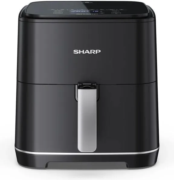 Sharp AF-GS552AE-B Friggitrice ad Aria 5,5 Litri 1650 W (Nero - Argento)
