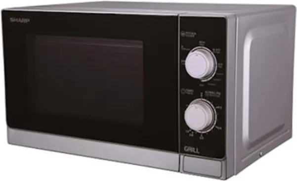 Sharp Home Appliances R-600WW forno a microonde Nero, Silver Microonde combinato Superficie piana 20 L 800 W