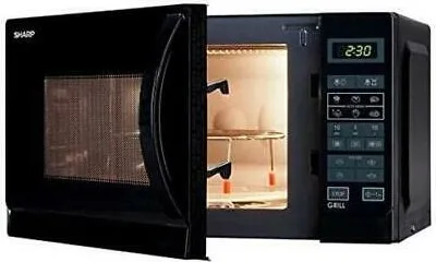 Sharp R-742BKW Forno a microonde con Grill 25 L 900 W Classe A 11 livelli di potenza 6 programmi automatici colore Nero