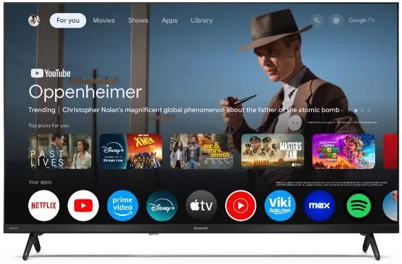 Sharp TV QLED HD 32 Pollici Google TV Nero