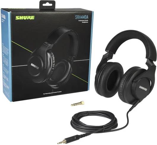immagine di Shure SRH440A Cuffie a Padiglione Cablate (Nero)