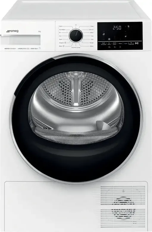 Smeg DNP08SEB Asciugatrice a Pompa di Calore 8 KG Classe B (Bianco)