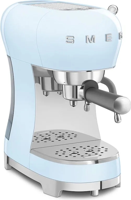 Smeg Macchina da Caffè Espresso Manuale 50's Style – Azzurro LUCIDO – ECF02PBEU