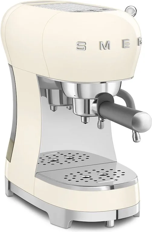 Smeg Macchina da Caffè Espresso Manuale 50's Style – Panna LUCIDO – ECF02CREU