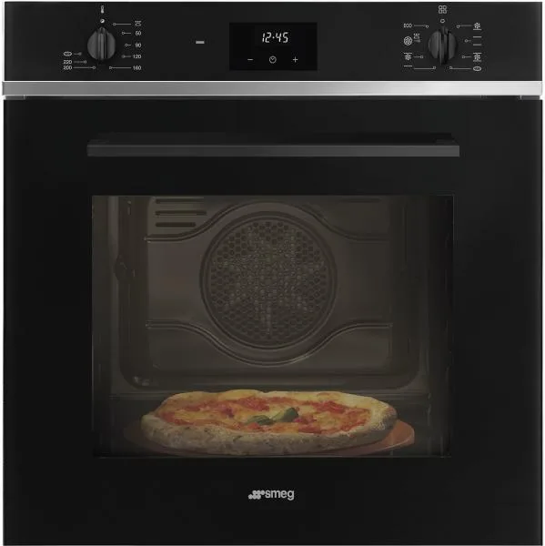 Smeg SF6400PZB Forno da incasso Elettrico Multifunzione 65 L Classe A Pirolisi Termoventilato Funzione Pizza (59,2x59,7x54,8 cm) colore Nero