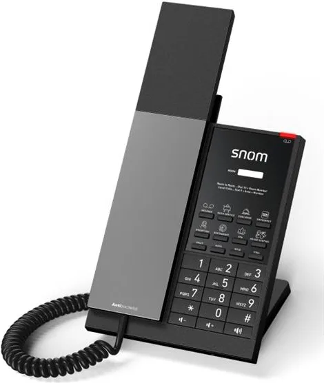 Snom Hospitality Phones HD350A - Hd-Series 1-LINE Next Gen Analog Phone Line-Powered Requires No Battery To Operate