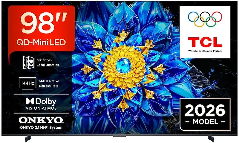 TCL 98P8L 4K Ultra HD Smart TV 98" (Nero)