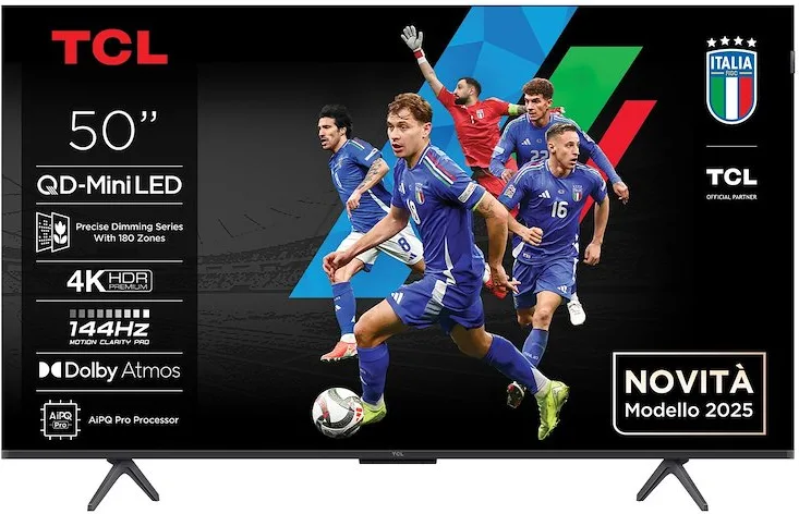 Tcl TVC MINILED 50 UHD 144HZ SMART TV BT WIFI DOLBY ATMOS QUANTUM DOT5901292528706