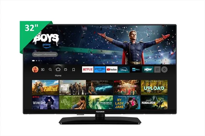 immagine di Telefunken TE32759B50V4D TV 81,3 cm (32'') Smart Fire TV Wi-Fi Nero 250 cd/m²
