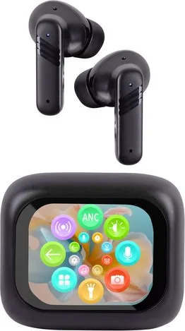 Trevi Cuffie con Traduzione Simultanea AI e Display Touch Screen EAR 100 AID Nero
