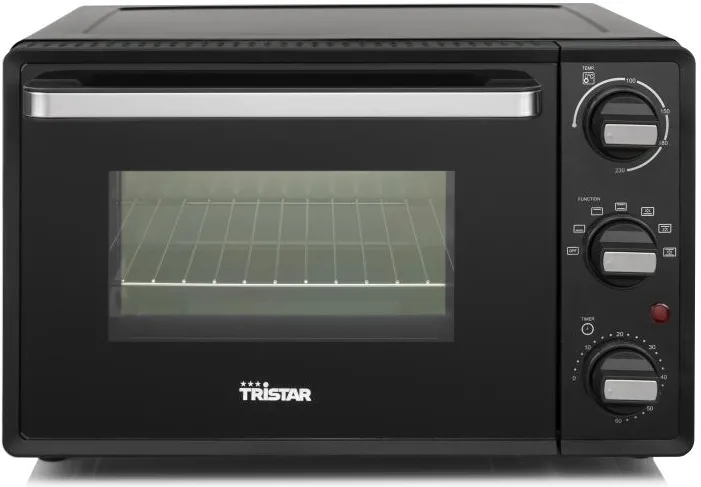 Tristar ov-3622 forno elettrico ventilato 19lt 800w 6 impostazioni di riscaldamento con timer nero