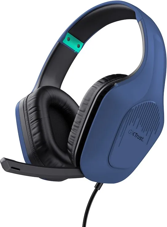 Trust Gxt 415B Zirox Cuffie a Padiglione Cablate (Blu)