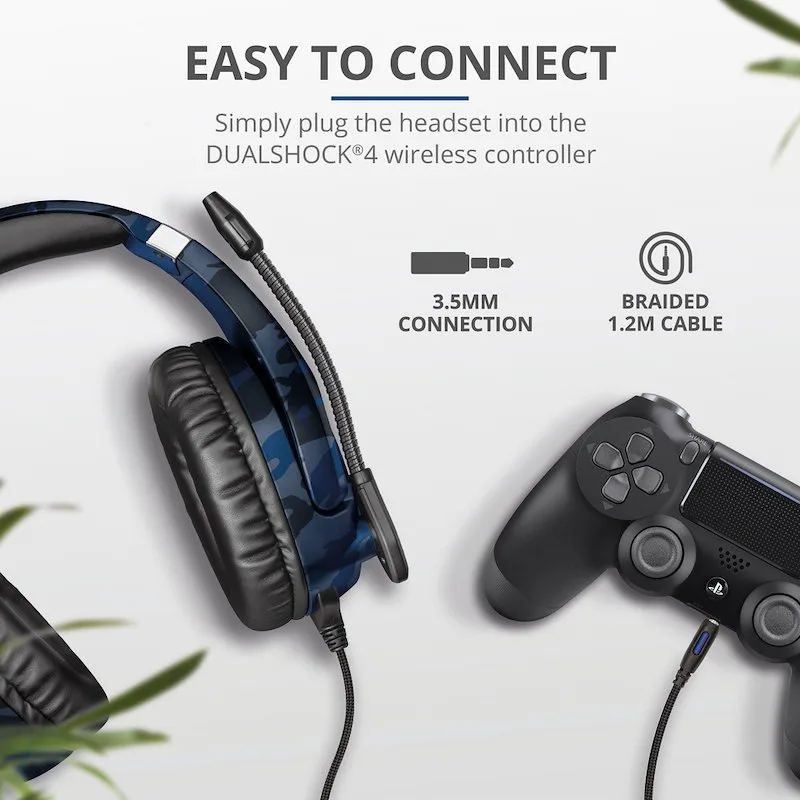 Trust Gxt 488 Forze PS4 Cuffie (Nero - Blu)