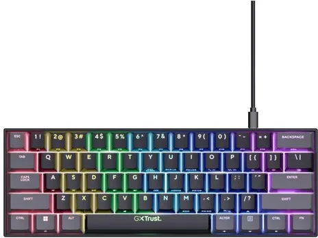 Trust Gxt 867 Acira Tastiera Gaming USB QWERTY Italiano (Nero)