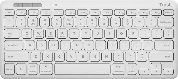 Trust Lyra tastiera Universale RF senza fili + Bluetooth QWERTY Italiano Bianco