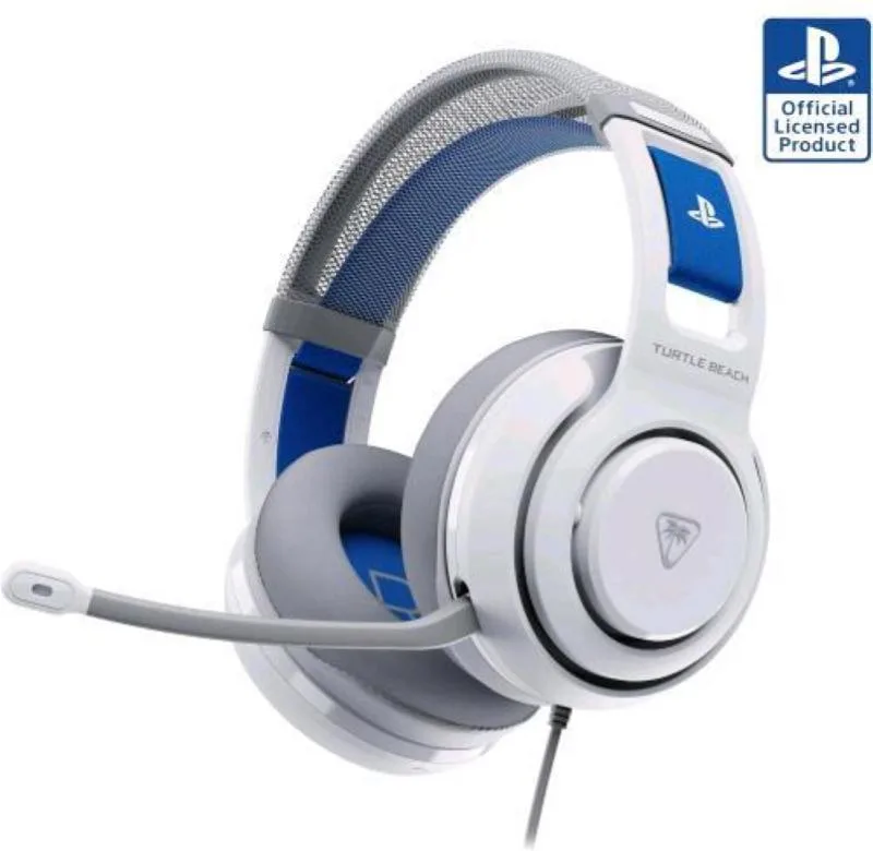 Sony PlayStation Turtle Beach Atlas 200 Cuffie a Padiglione Cablate (Bianco - Blu)