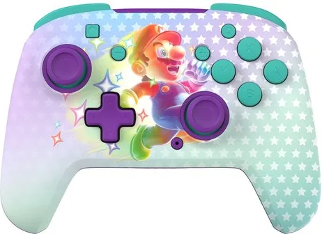 Turtle Beach Rematch Invincible Mario Controller da gaming wireless per Nintendo Switch. Funziona anche con Nintendo Switch 2 - Pulsante C non disponibile.