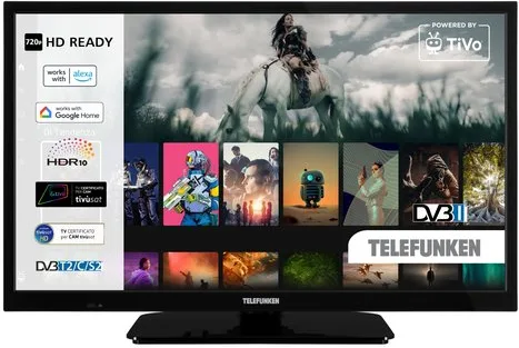 Telefunken TE24550B45I2ET Black Smart TV 24" (Nero)