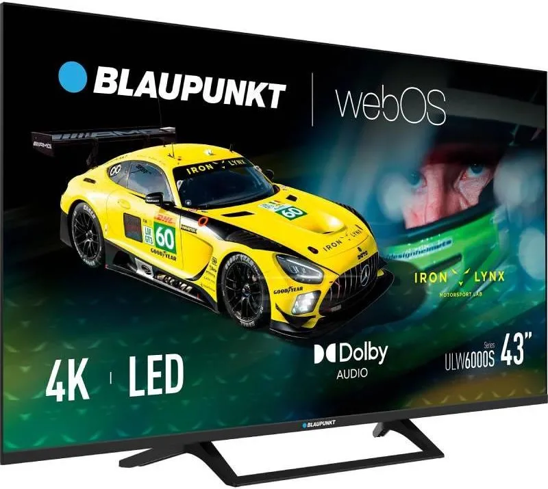 immagine di Tv 43 blaupunkt 4k dbt2 web0s tv dvbt2 dvbs2 new smart piede