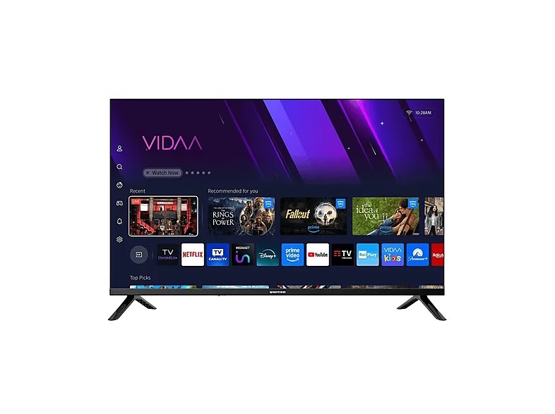 United UNLED32M10VDA SMART TV 32'' HD, Sistema operativo VIDAA, Triplo tuner DVBT2/C/S2 HEVC MAIN10, Dolby Audio, Parental Control