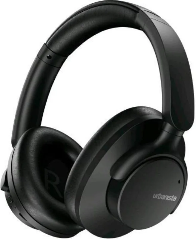 Urbanista 1040234 Valencia Cuffie Over-Ear Noise Cancelling ANC Bluetooth 5.3 50h USB-C colore Midnight Black
